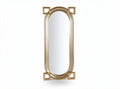 Gold framed oval mirror 70 x 35 x 5cm for home decor and wall display
