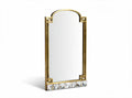 Decorative wall mirror with gold frame and crystal accents 40 x 25 x 2cm